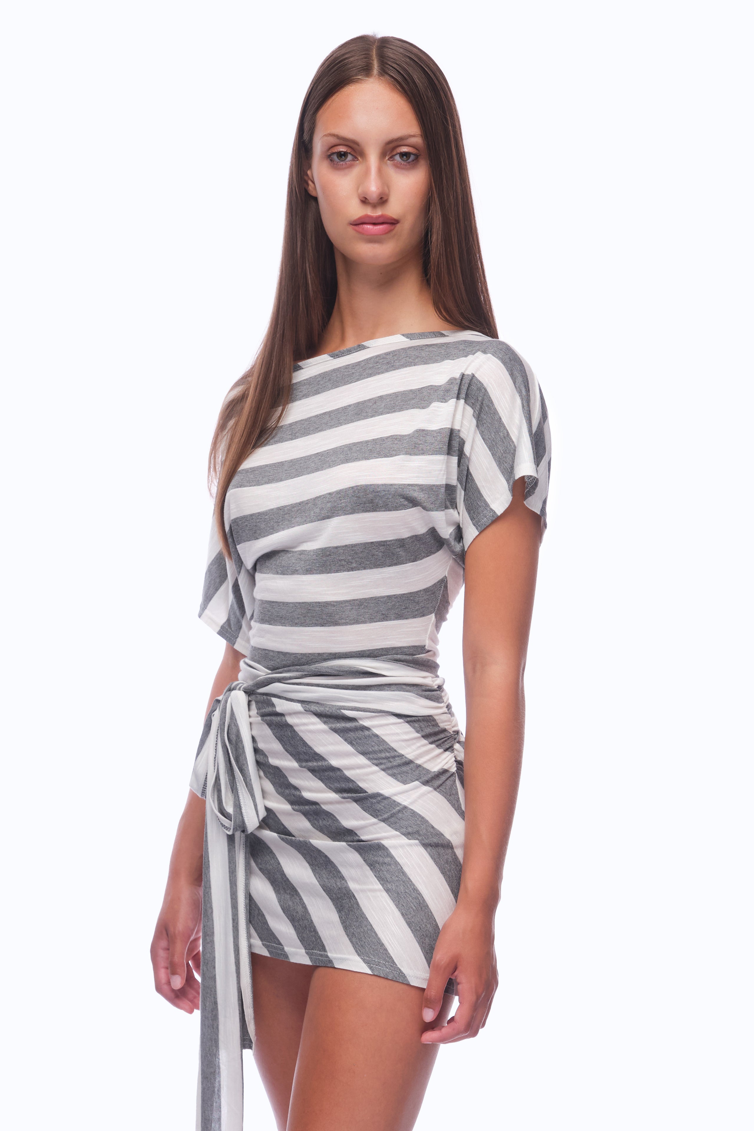 Scoop Neck Dress Rabbit Dark Earth
