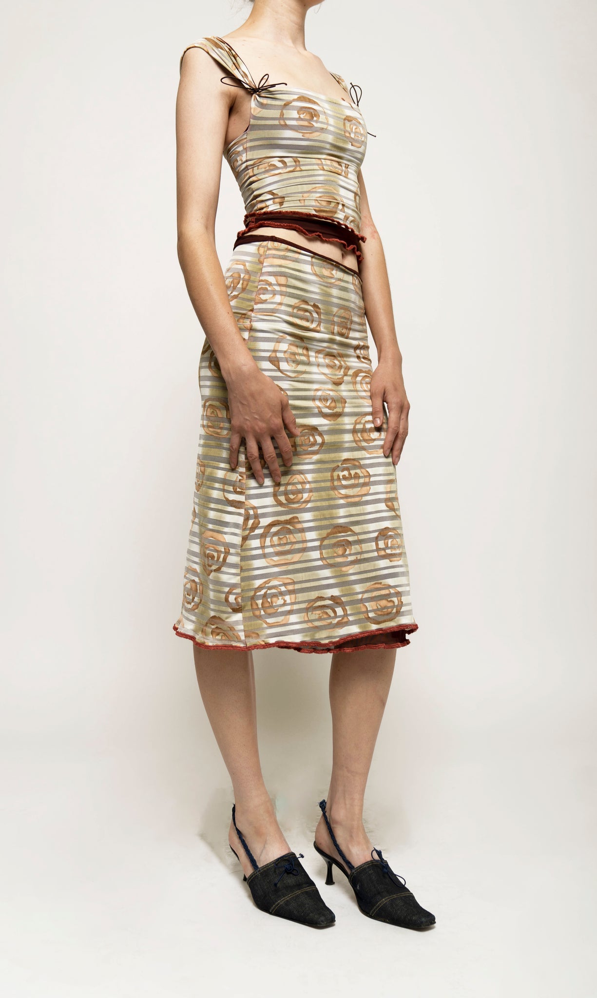 Batiki - Double Layered Midi Skirt – Of Planet Earth