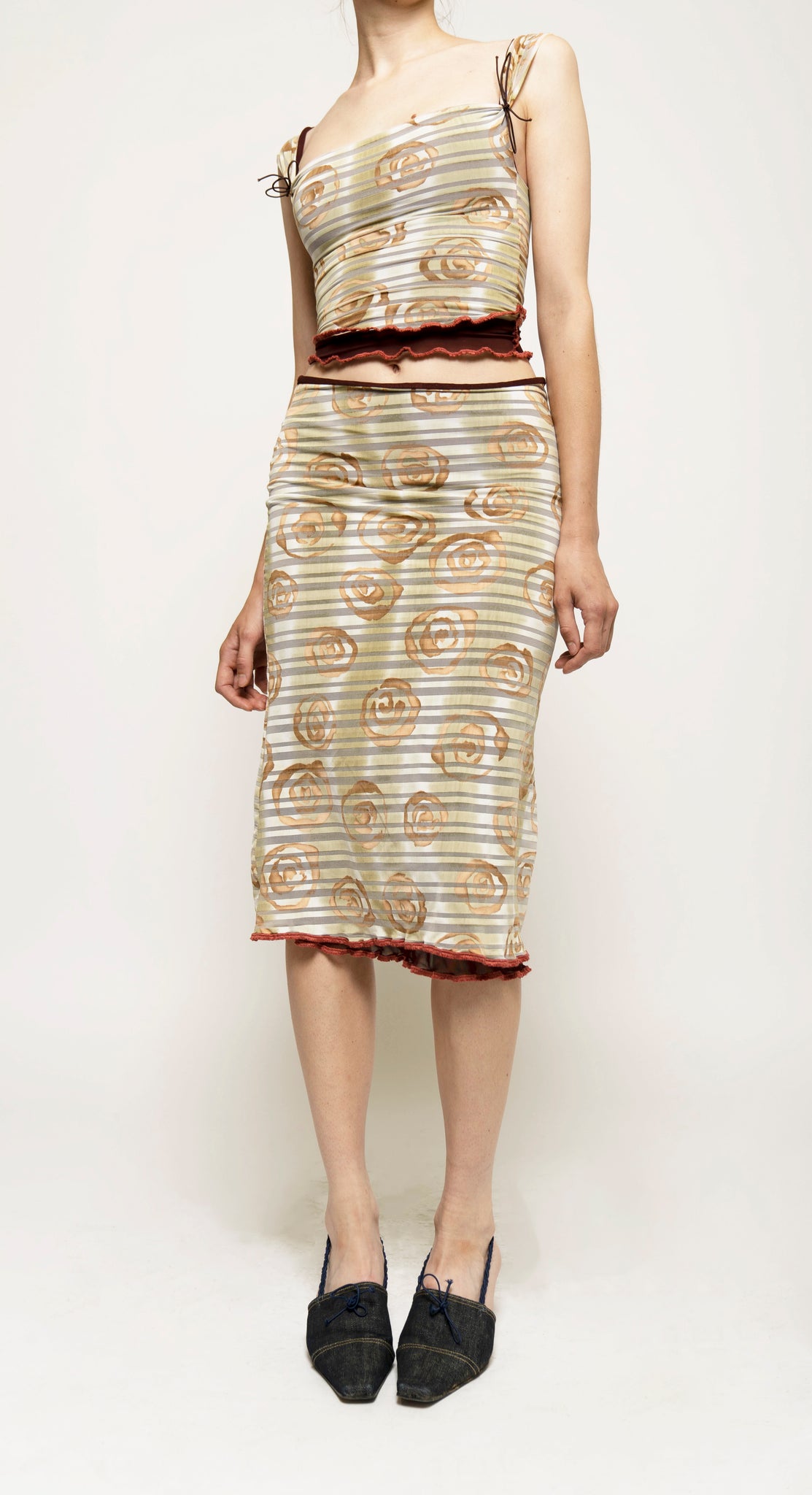 Batiki - Double Layered Midi Skirt – Of Planet Earth