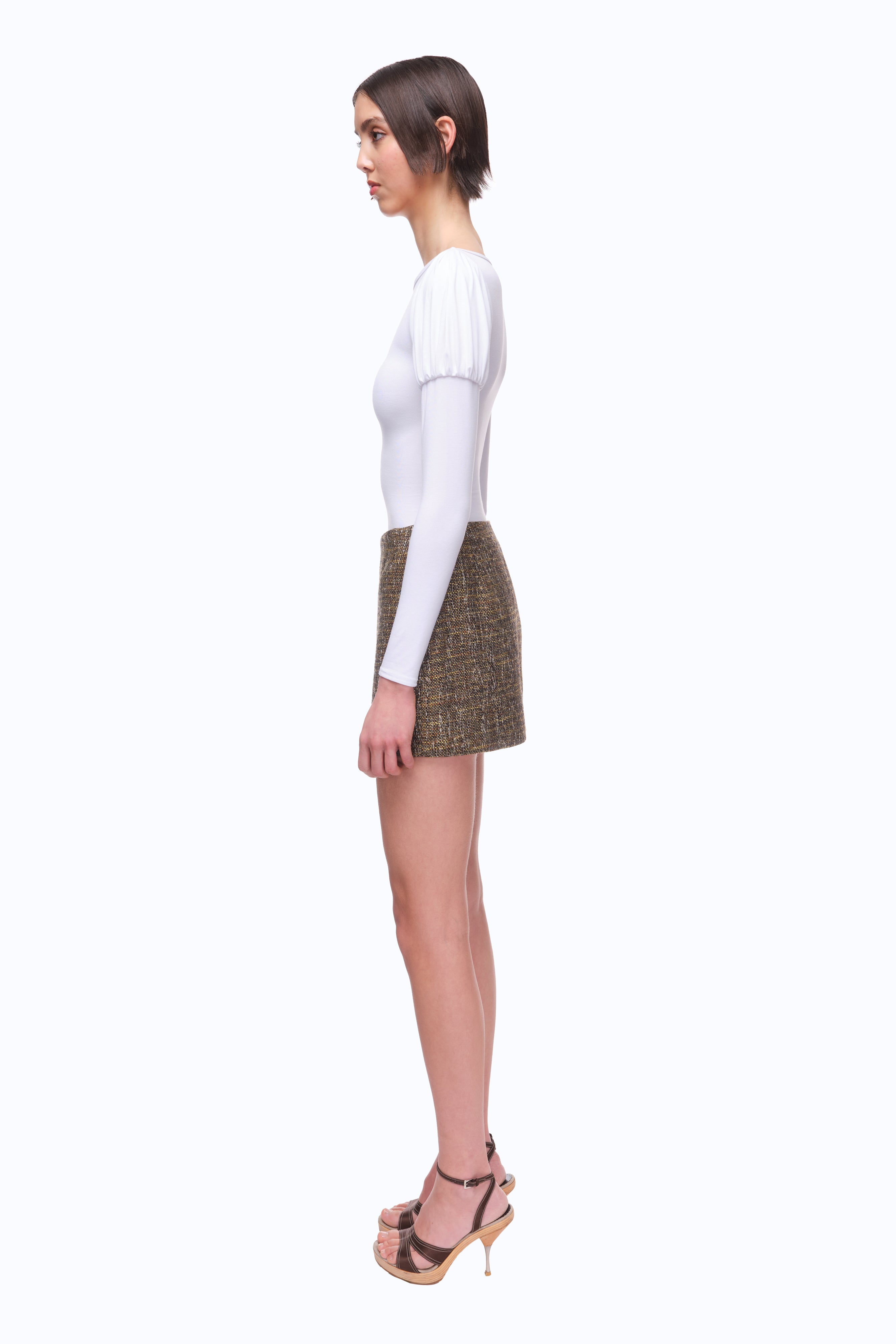 Gaia Mini Skirt - ELECTRUM