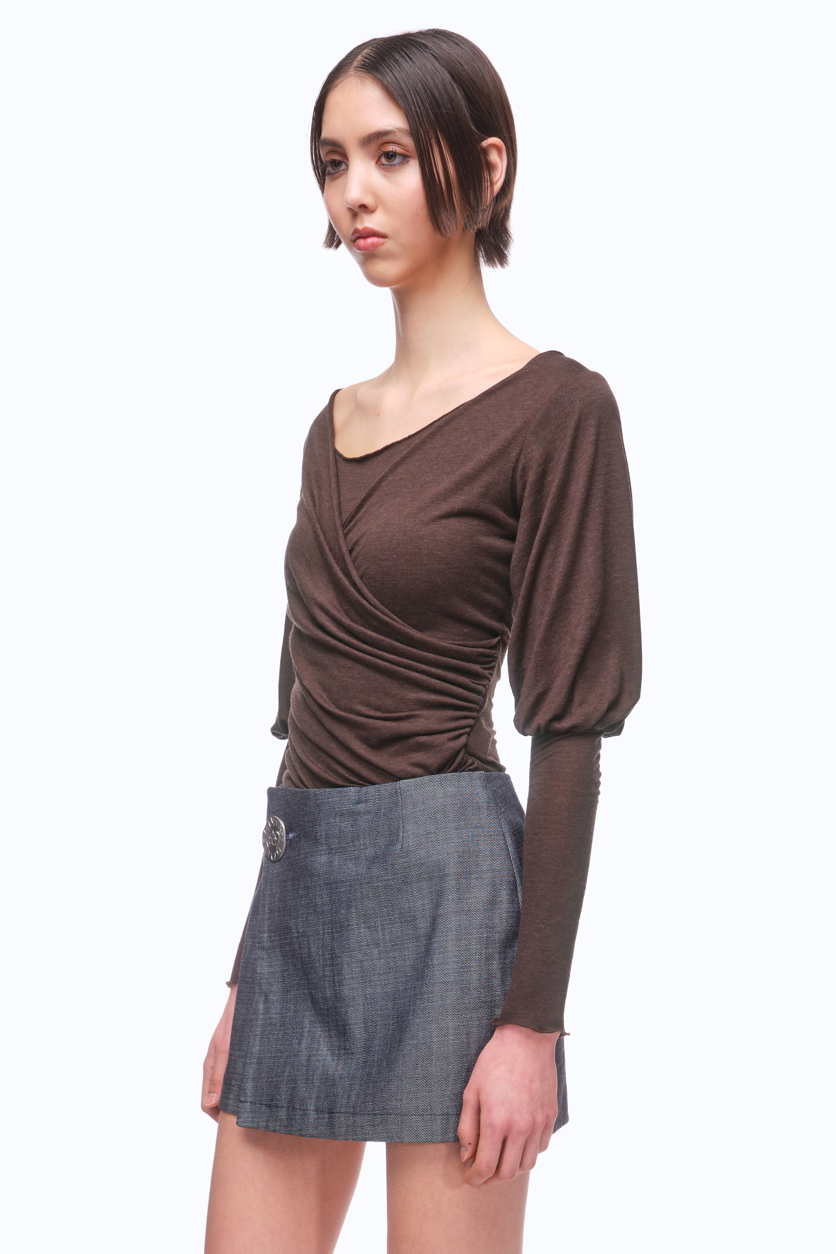 The Cleves Top - MOCHA (MADE TO ORDER)