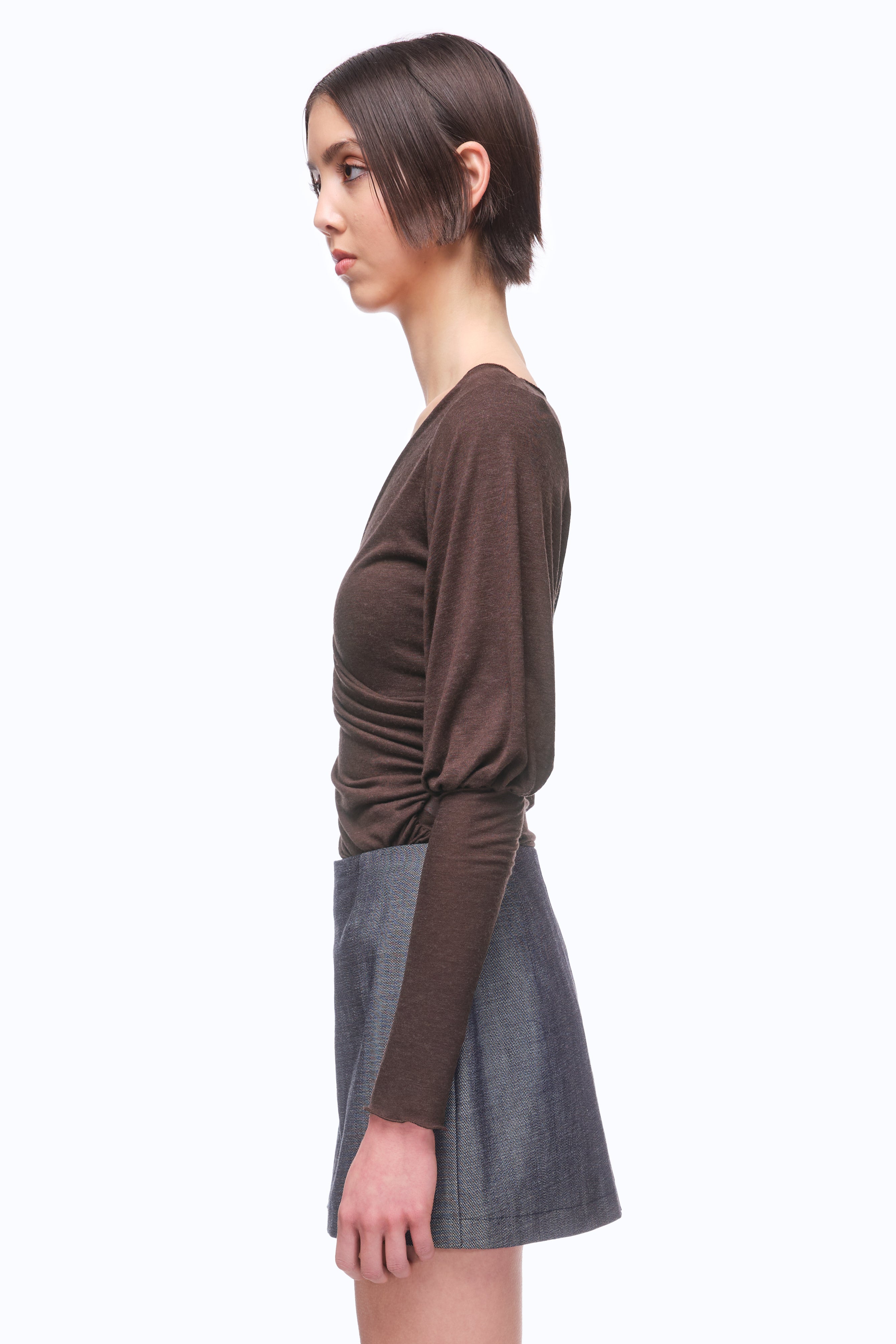 The Cleves Top - MOCHA (MADE TO ORDER)