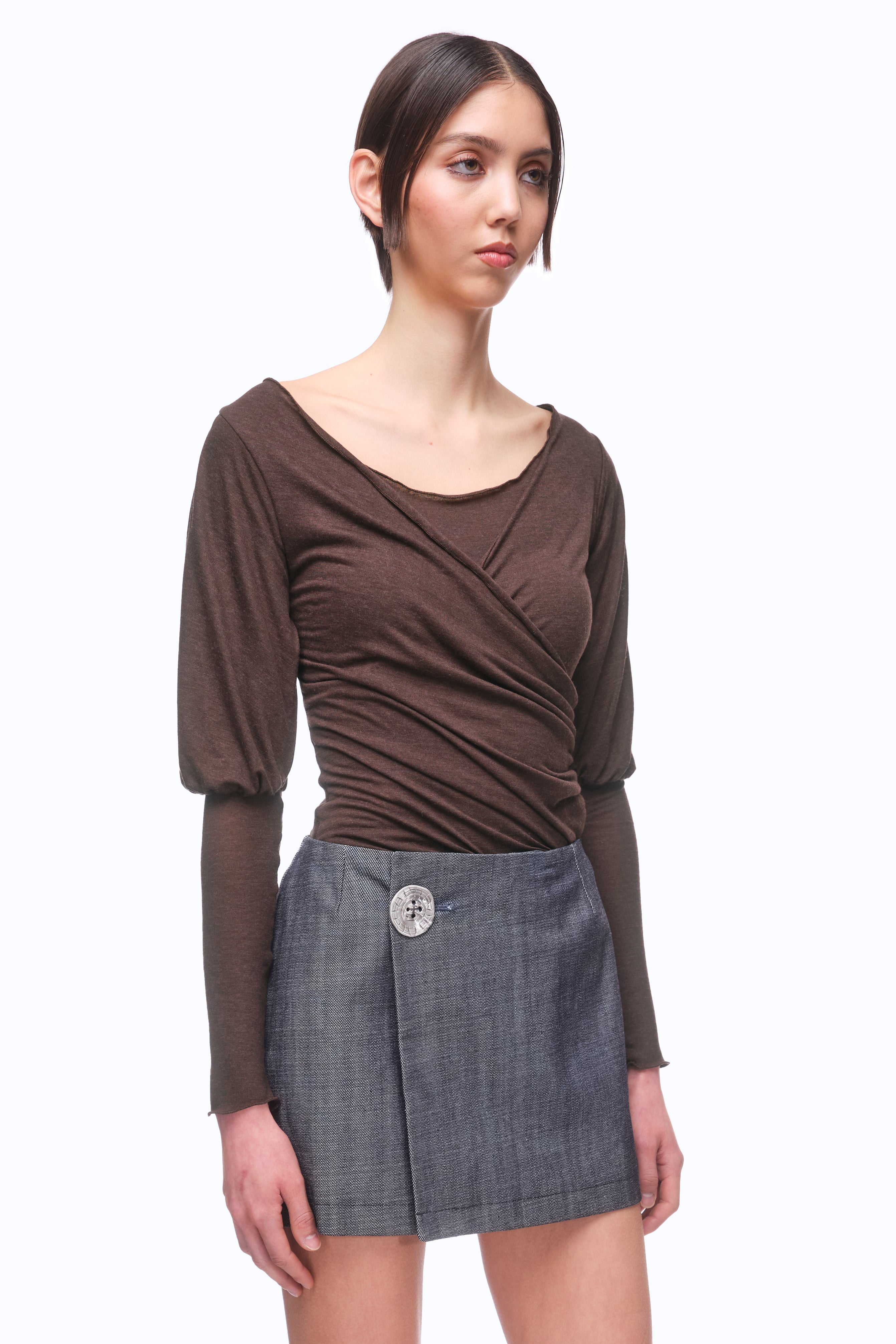 The Cleves Top - MOCHA (MADE TO ORDER)