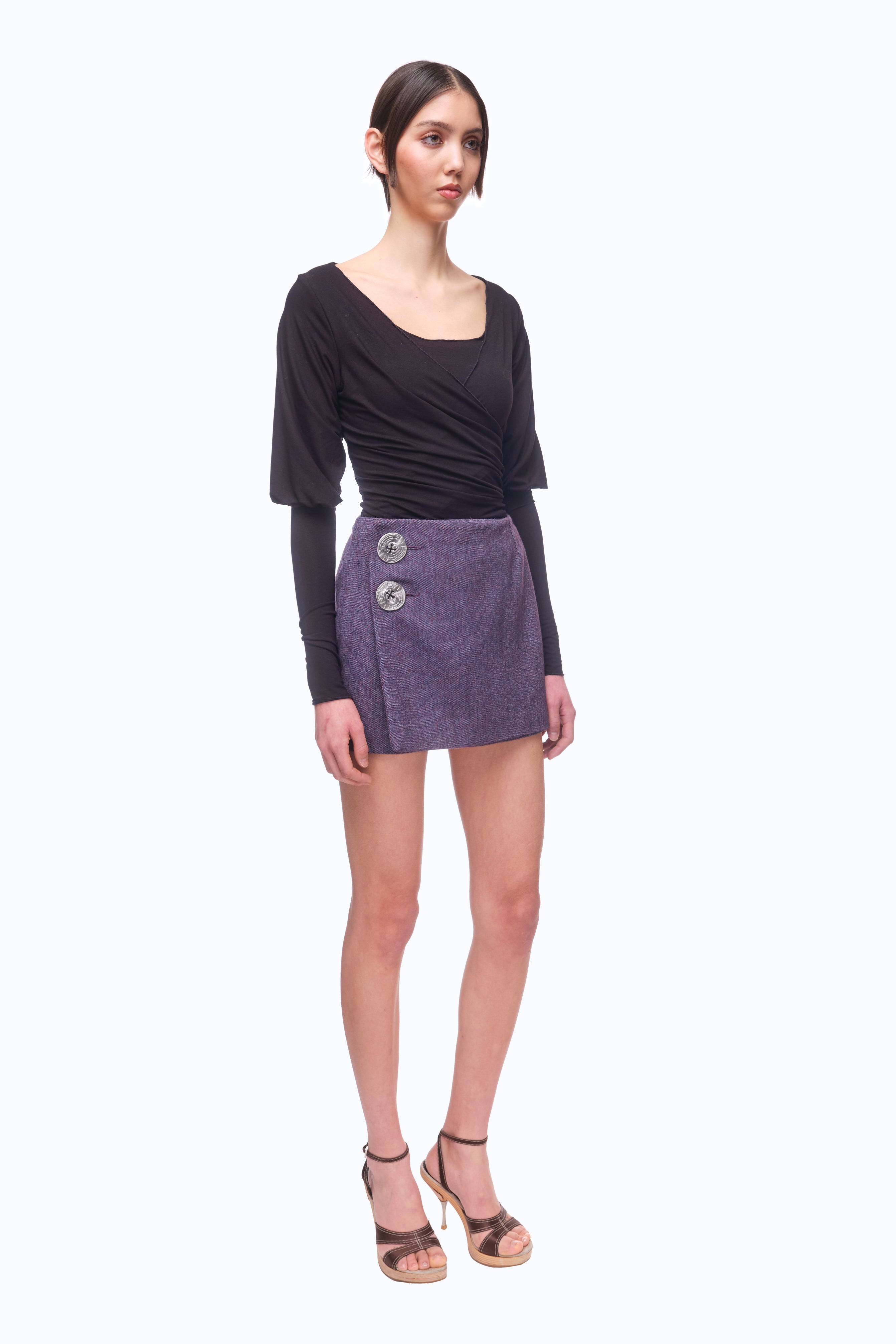 Gaia Mini Skirt - AMETHYST