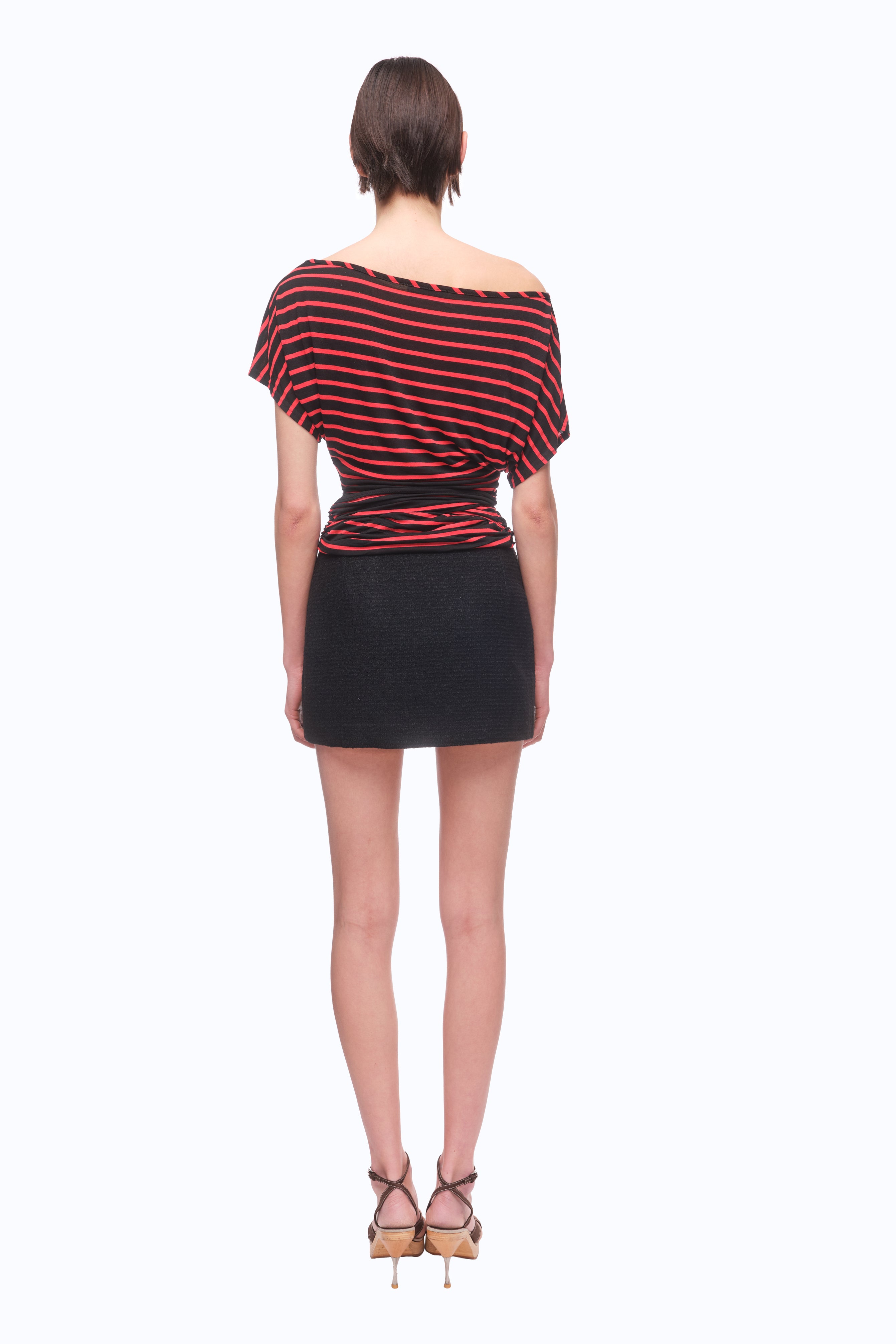 Gaia Mini Skirt - OBSIDIAN BOUCLÉ