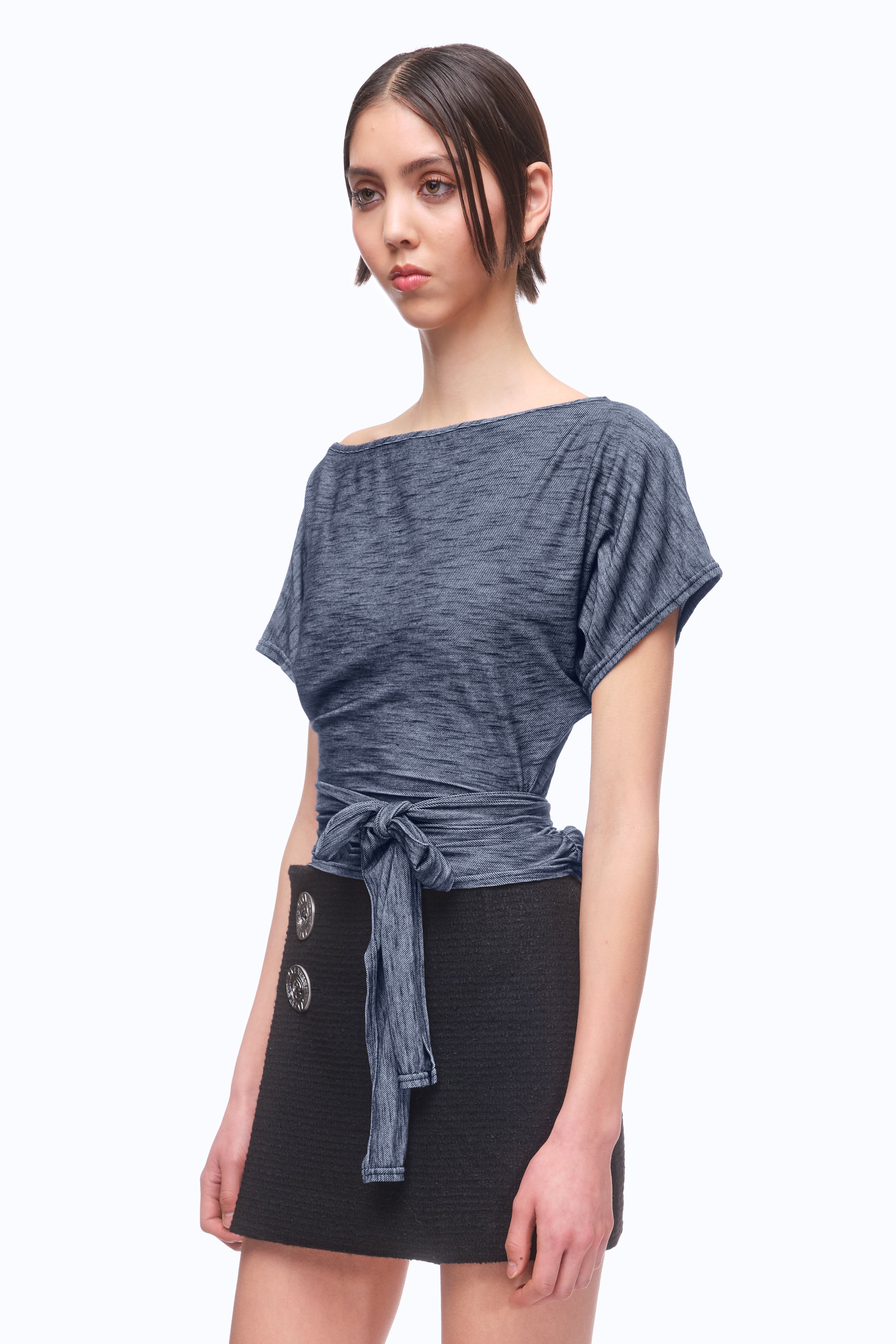 The Serein Top - DENIM