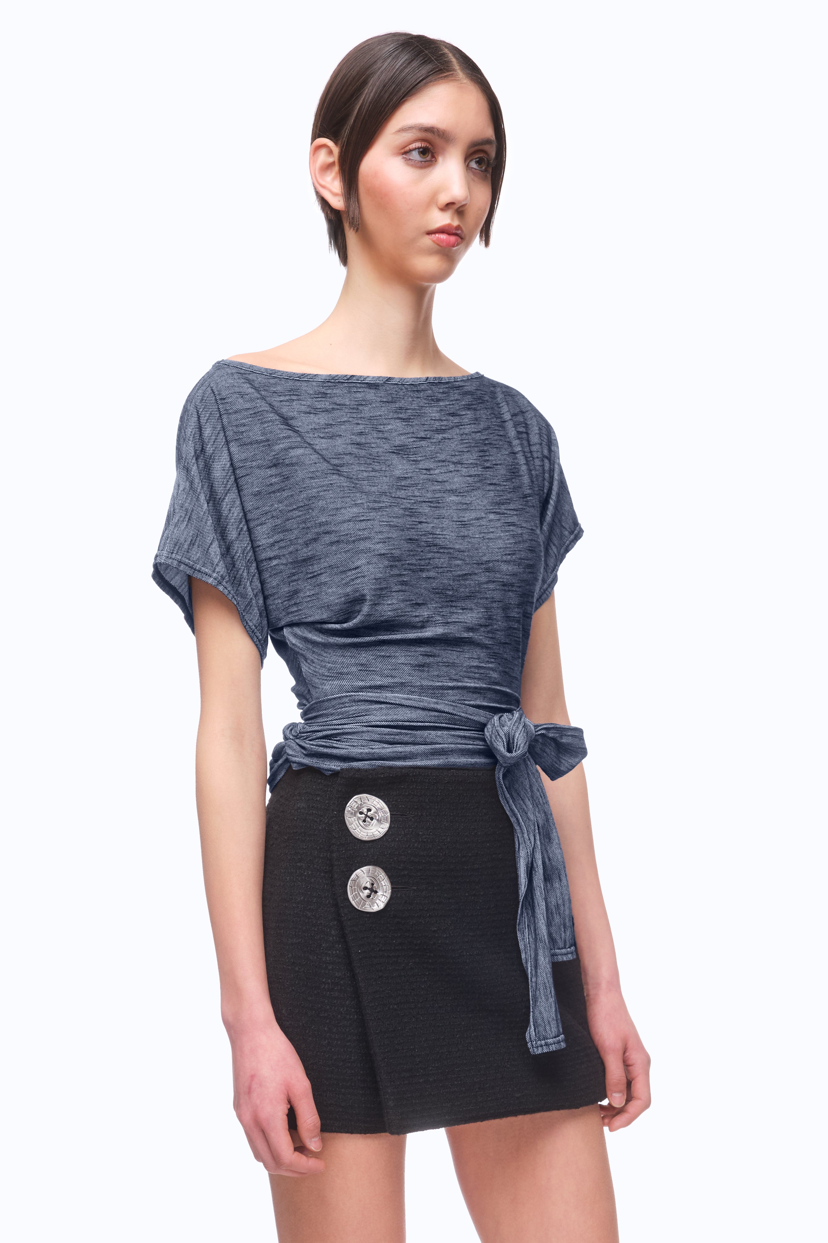 The Serein Top - DENIM