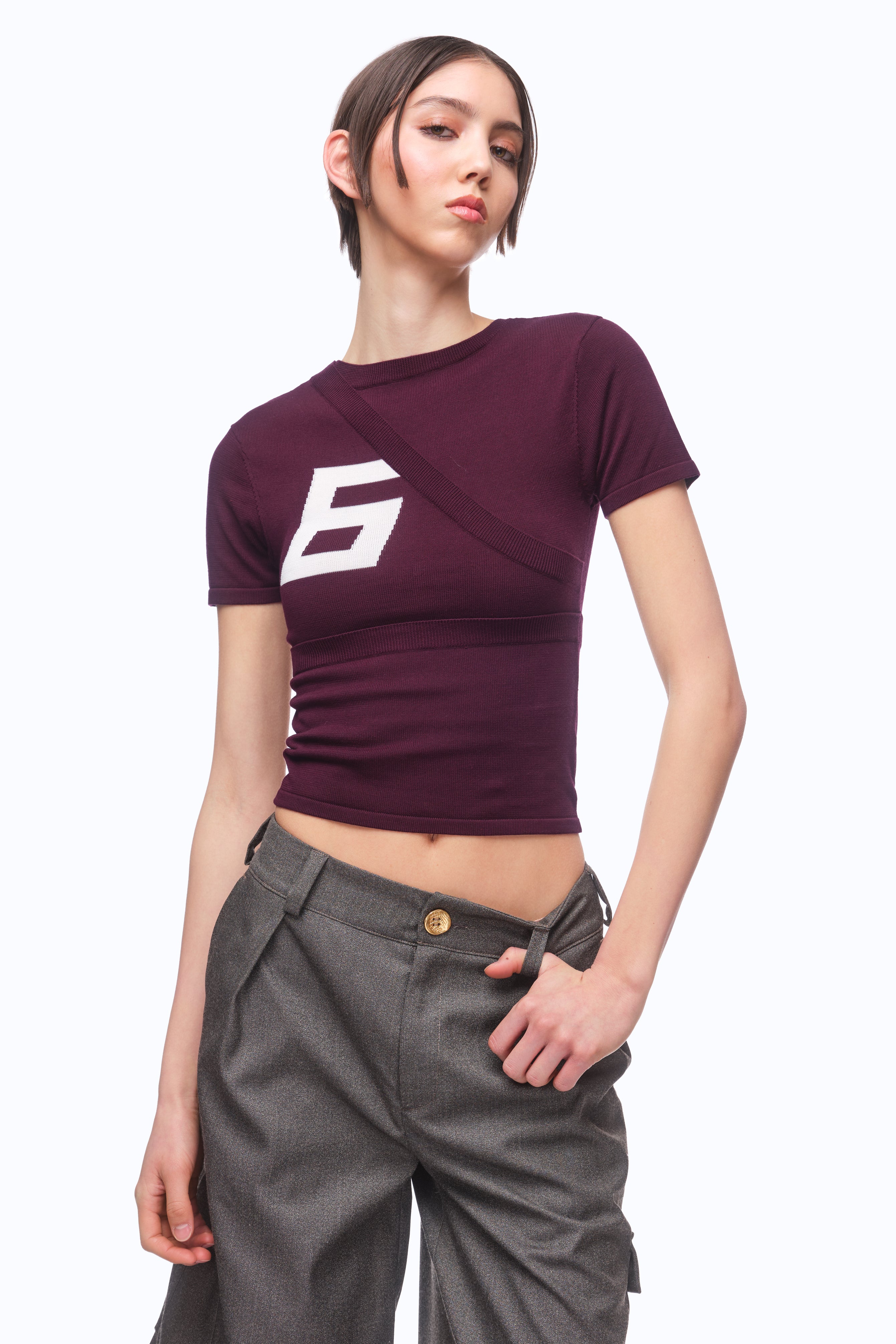 The Matrix top - BURGUNDY