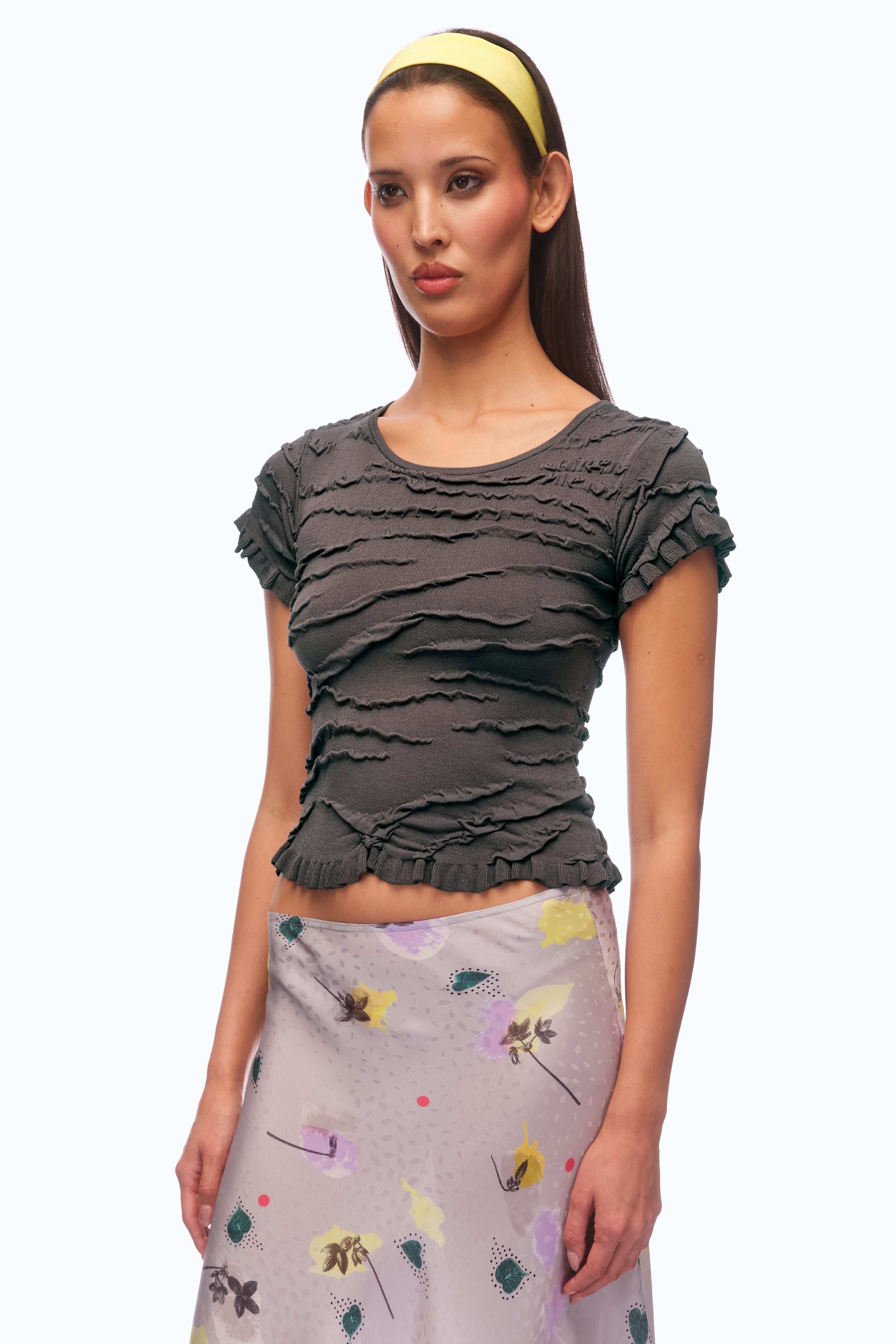 Vesuvius Top - Charcoal (PRE-ORDER)