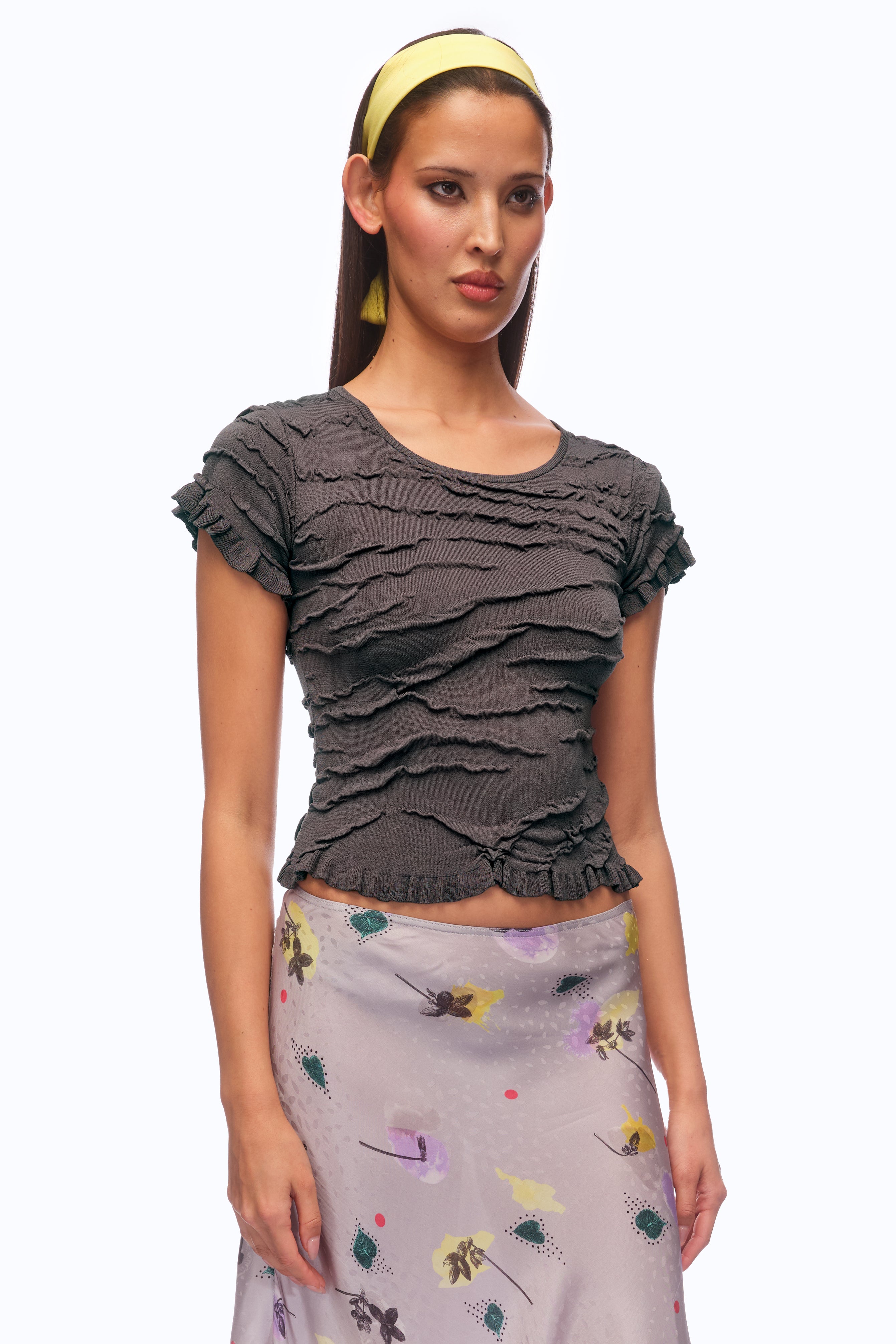 Vesuvius Top - Charcoal (PRE-ORDER)