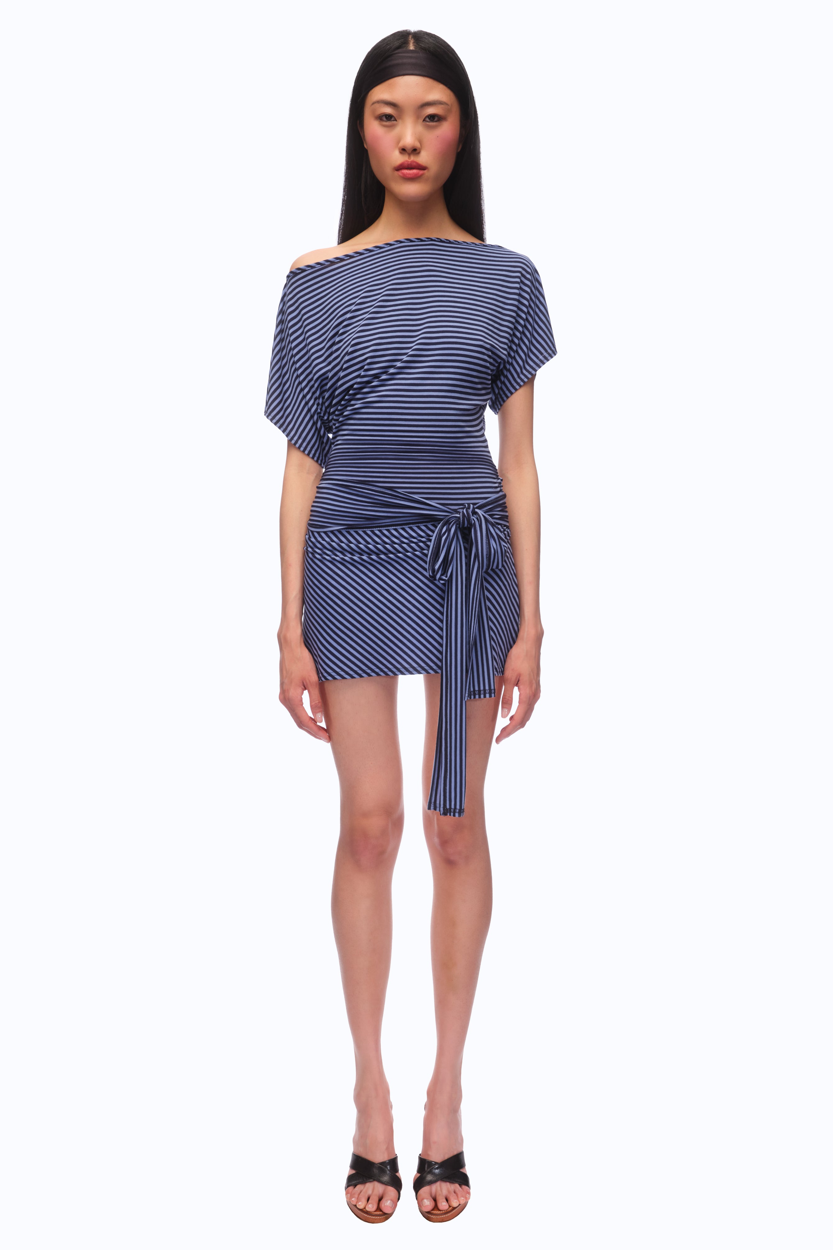 The Serein Dress - MIDNIGHT STRIPE (PRE-ORDER)