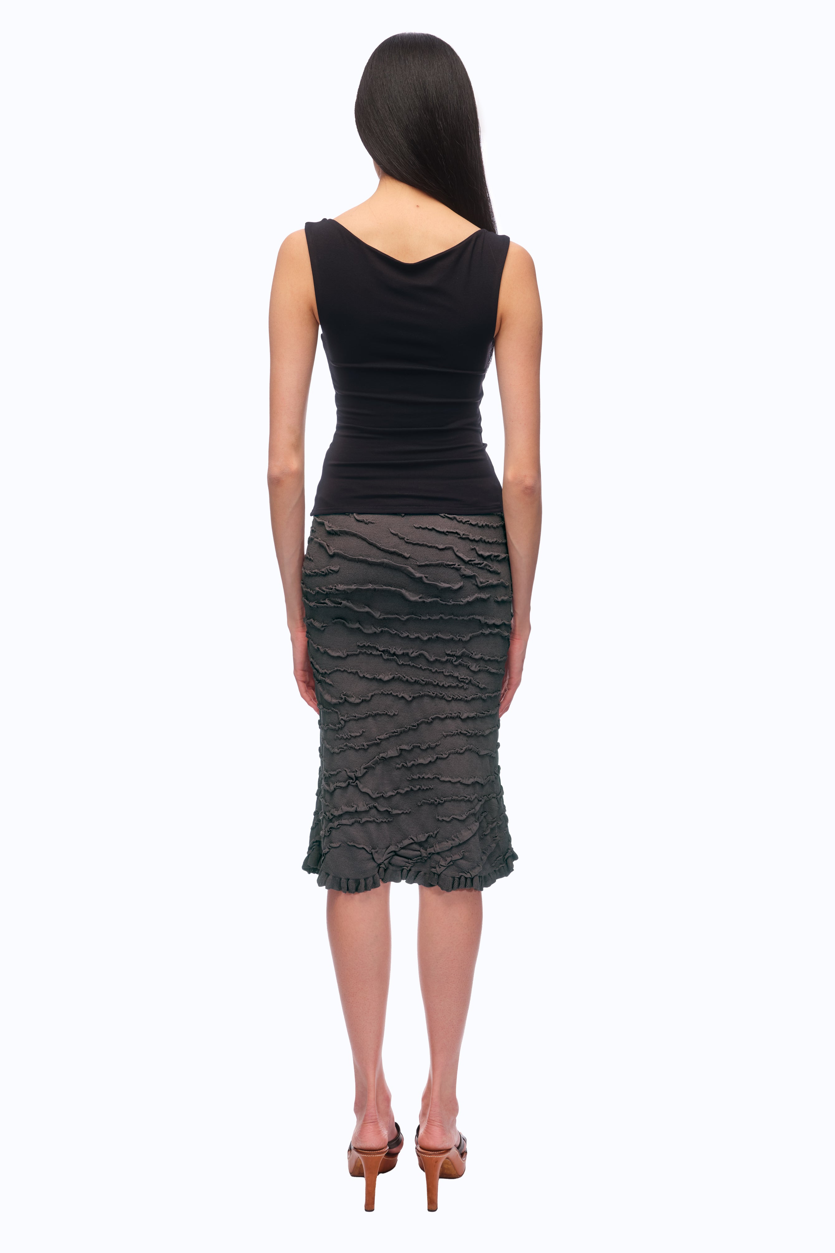 Vesuvius Skirt - Charcoal (PRE-ORDER)