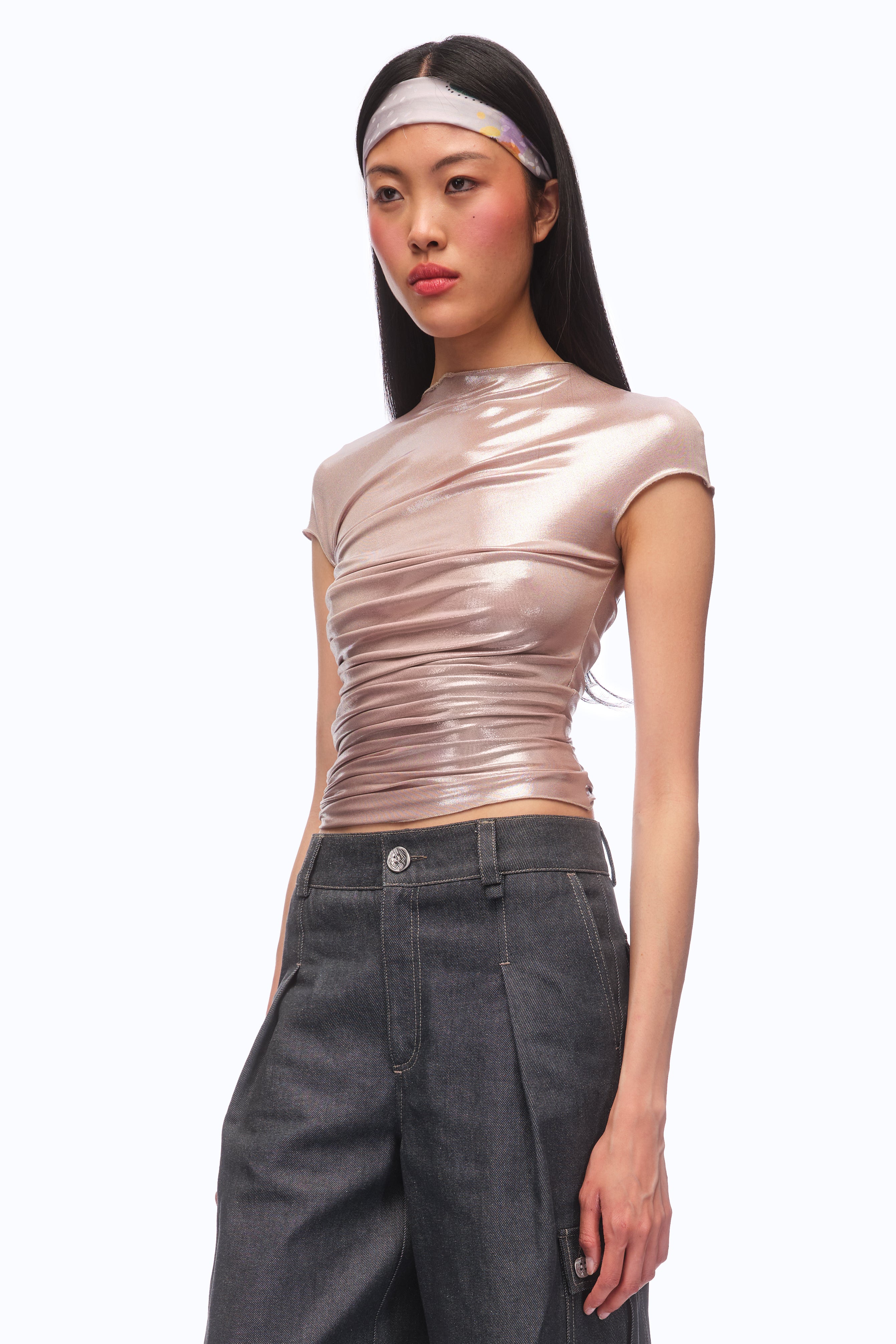 The Morena Top Wet -  CHAMPAGNE (MADE TO ORDER)