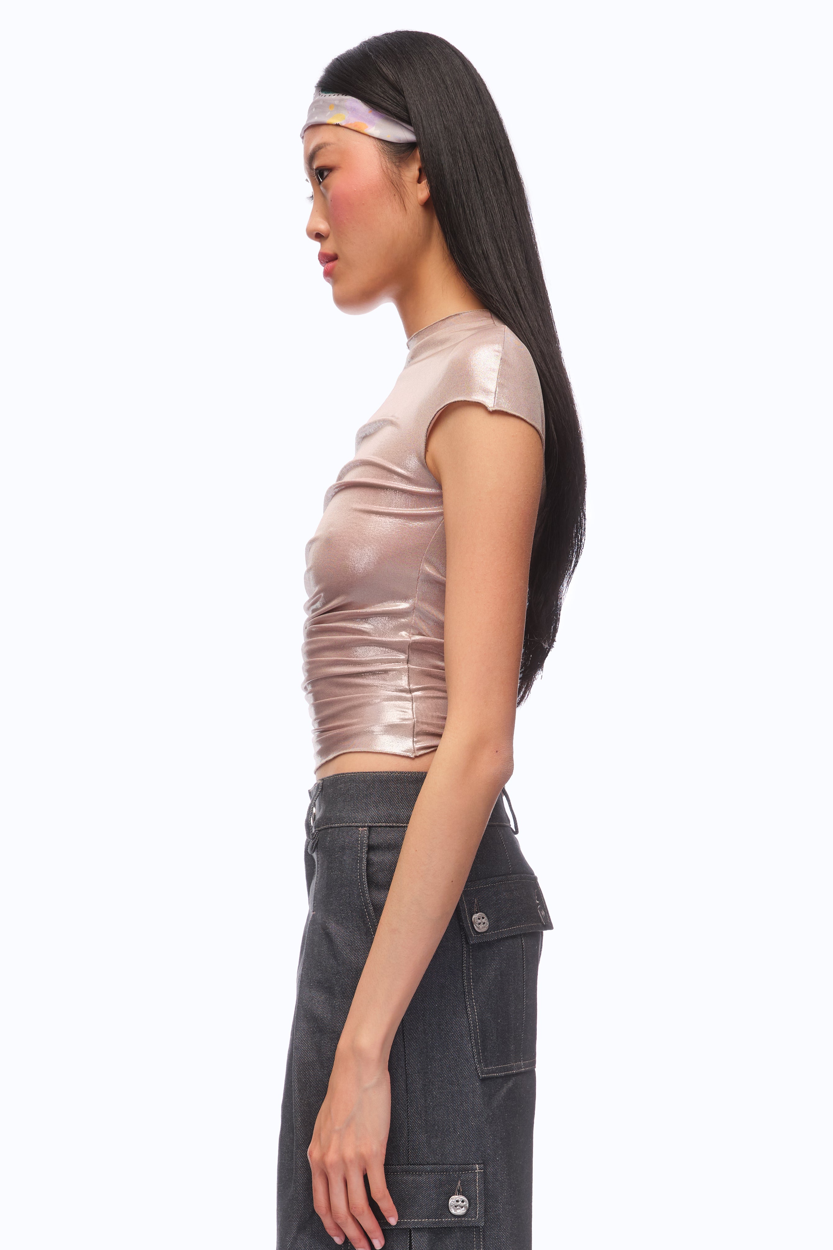 The Morena Top Wet -  CHAMPAGNE (MADE TO ORDER)
