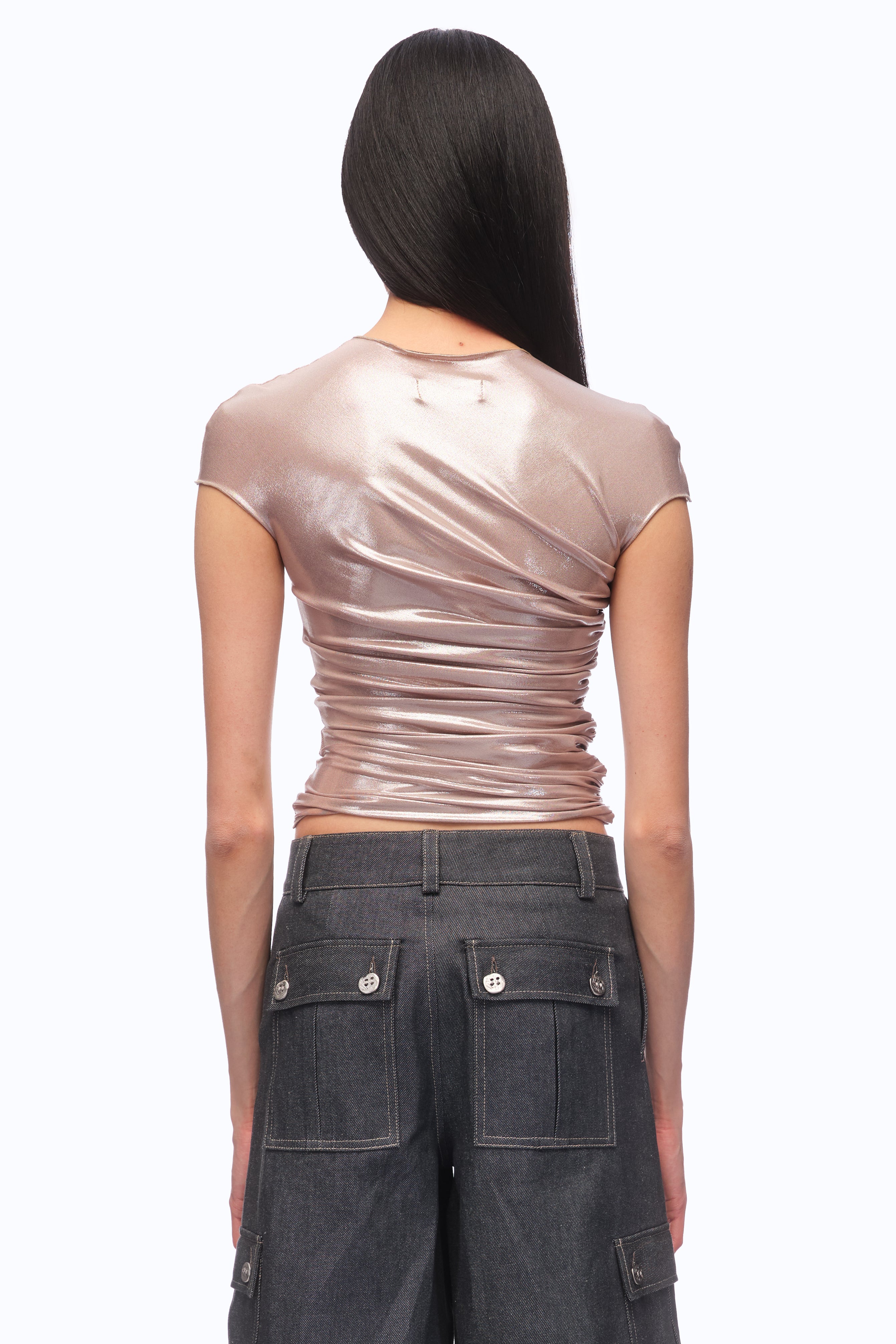 The Morena Top Wet -  CHAMPAGNE (MADE TO ORDER)