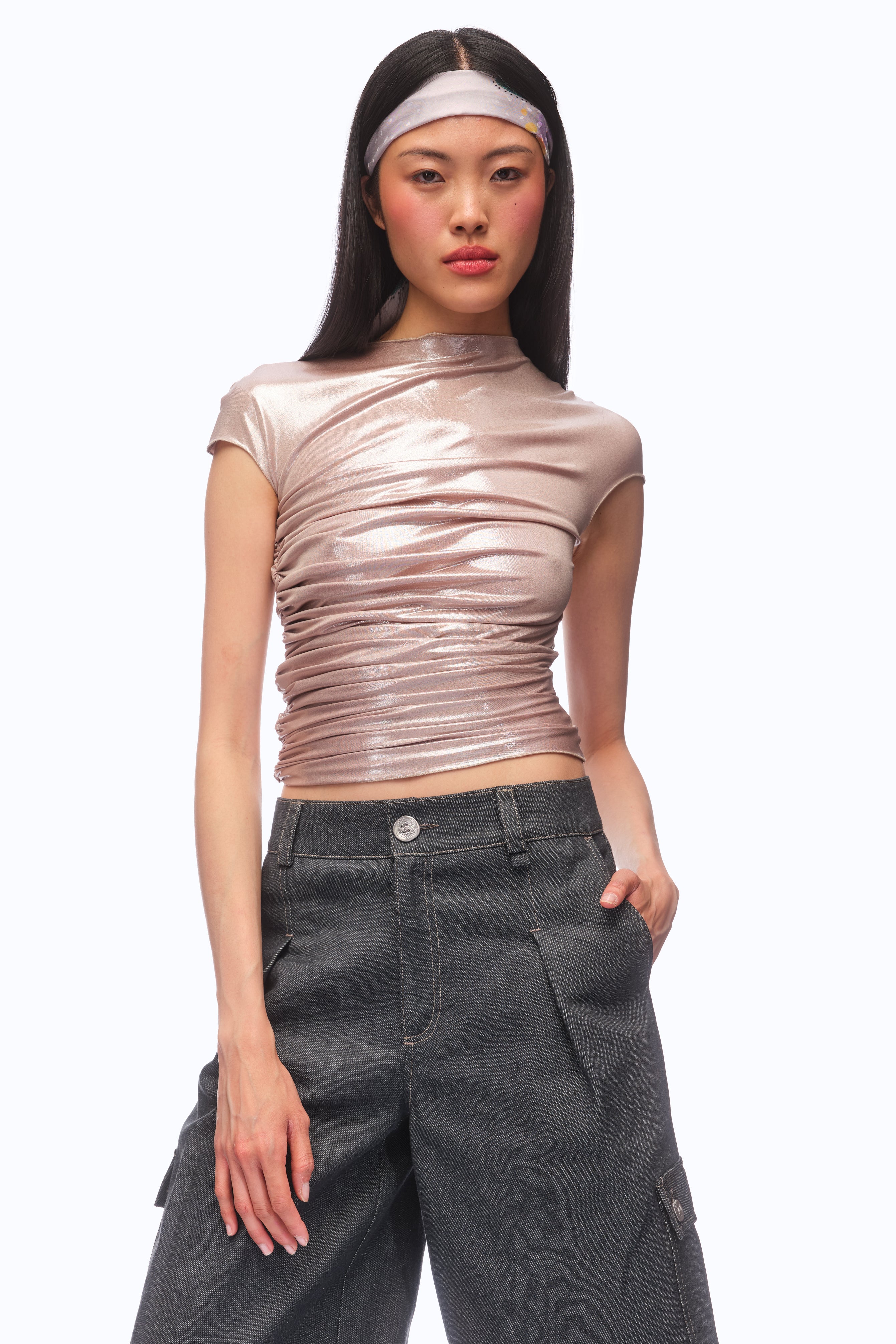 The Morena Top Wet -  CHAMPAGNE (MADE TO ORDER)