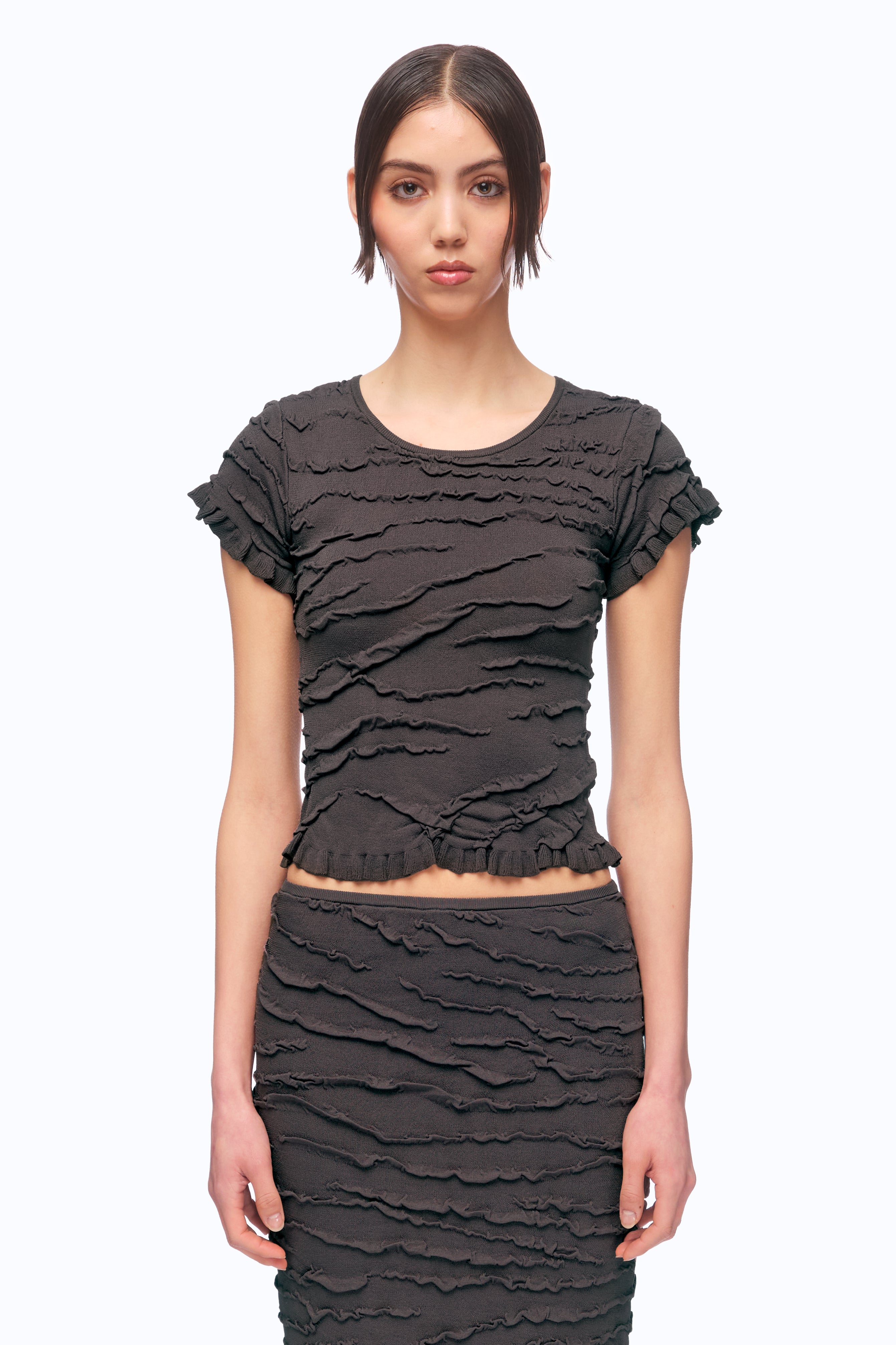 Vesuvius Top - Charcoal (PRE-ORDER)