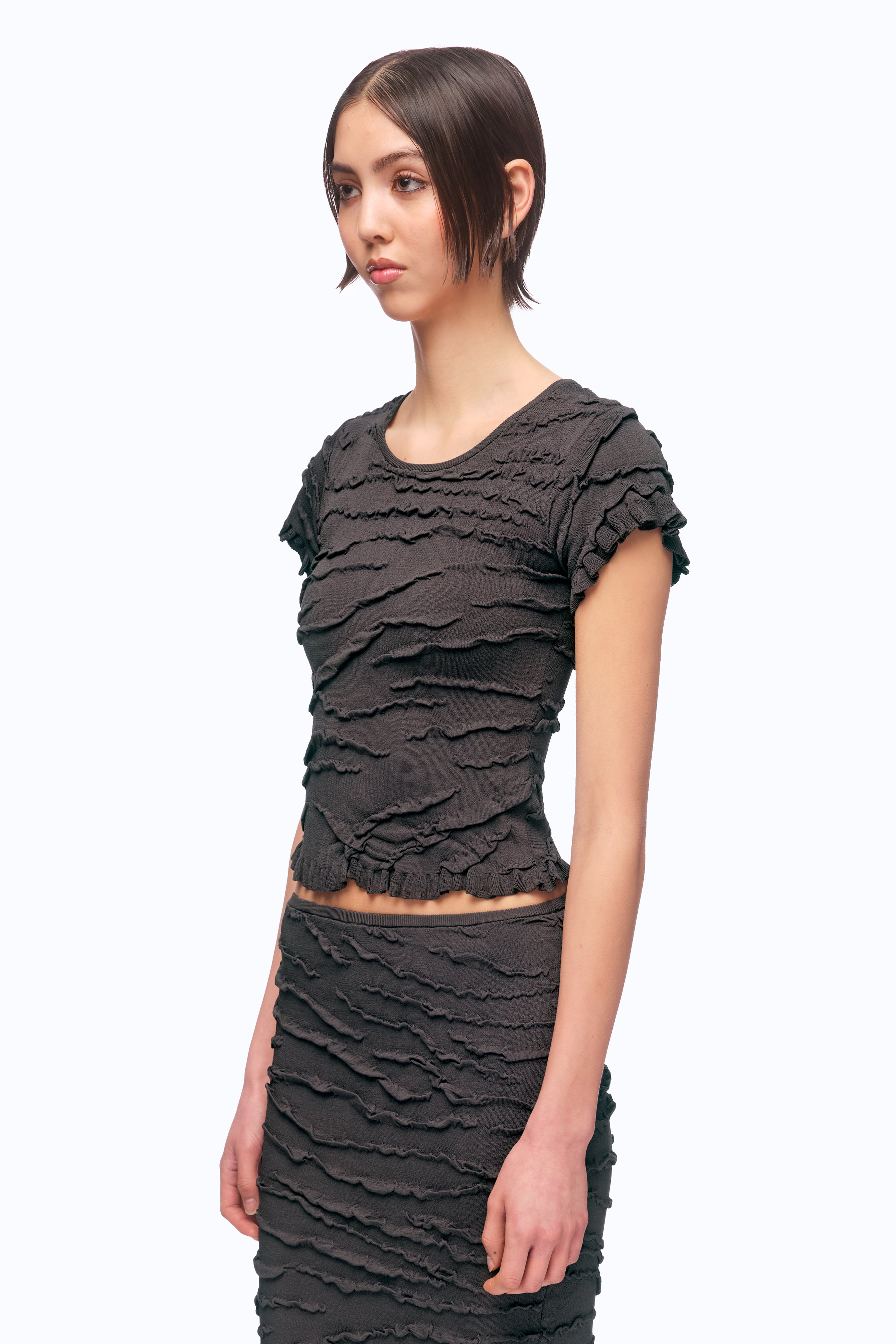 Vesuvius Top - Charcoal (PRE-ORDER)