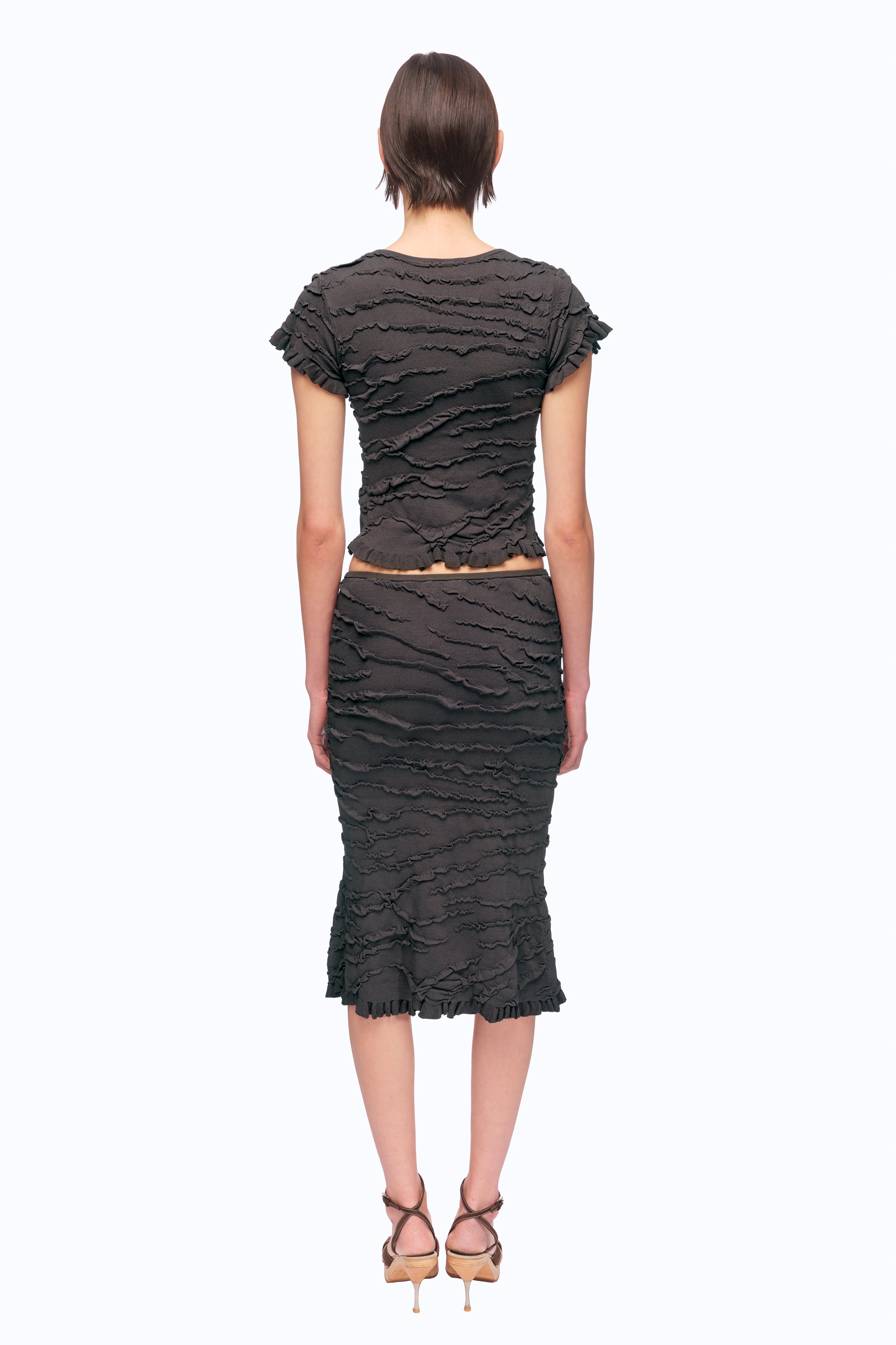 Vesuvius Skirt - Charcoal (PRE-ORDER)