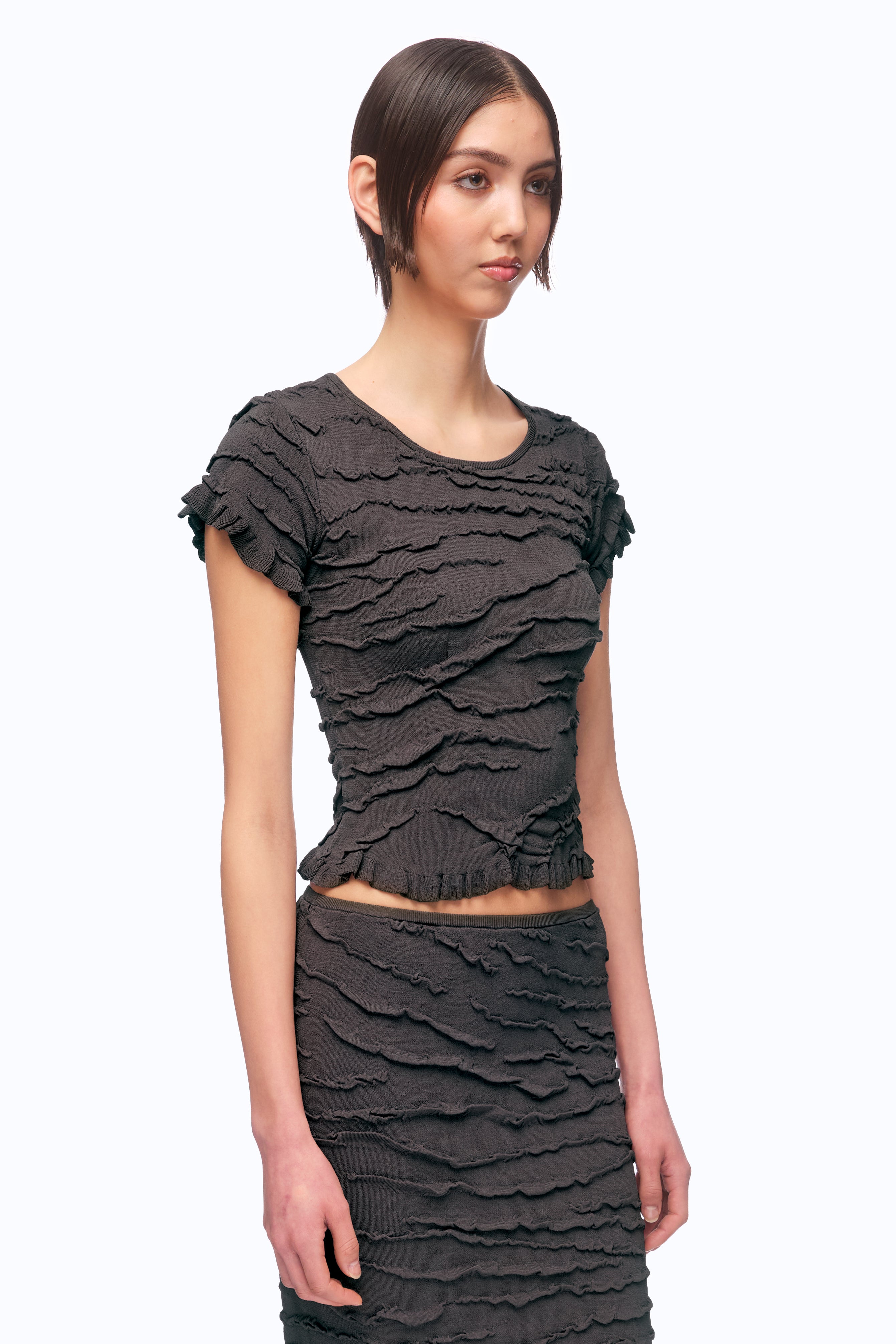 Vesuvius Top - Charcoal (PRE-ORDER)