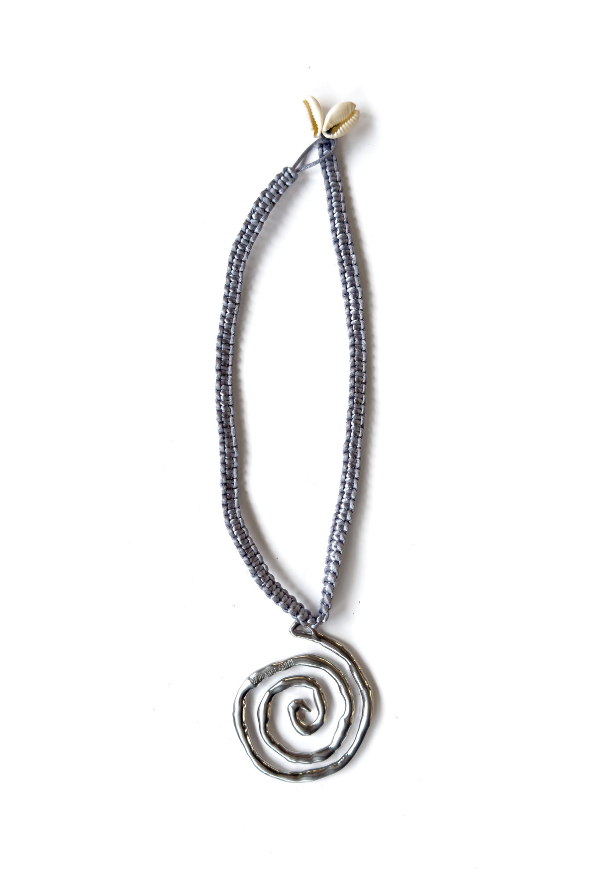 Swirl Necklace - GREY/SILVER