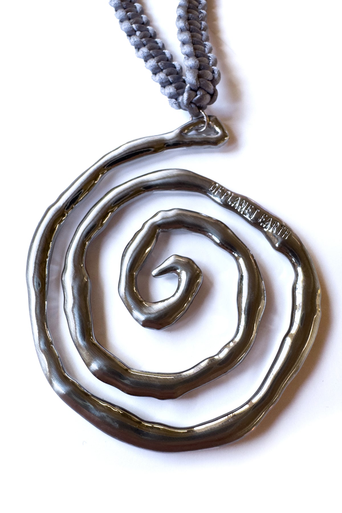 Swirl Necklace - GREY/SILVER