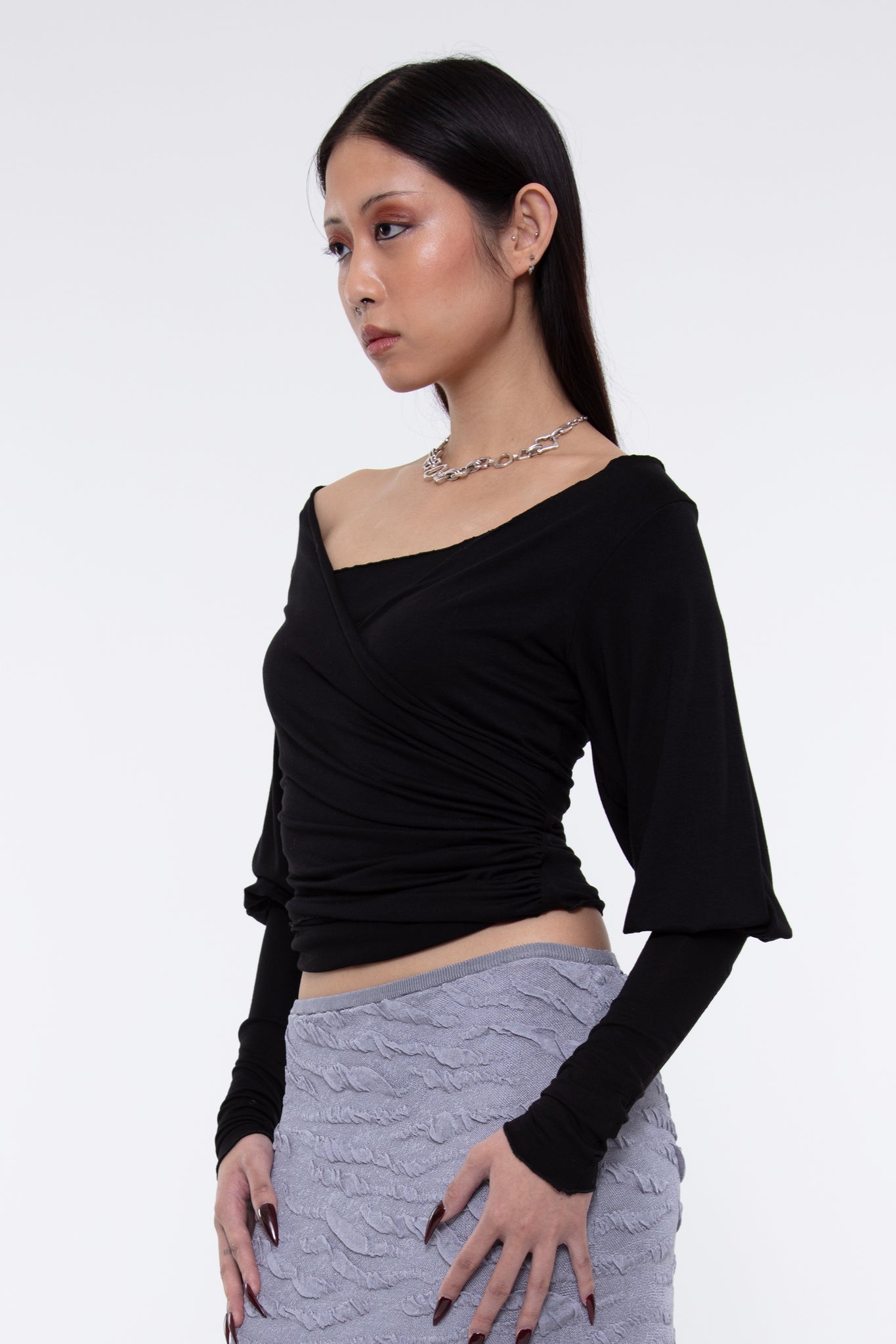 The Cleves Top - BLACK (MADE TO ORDER)