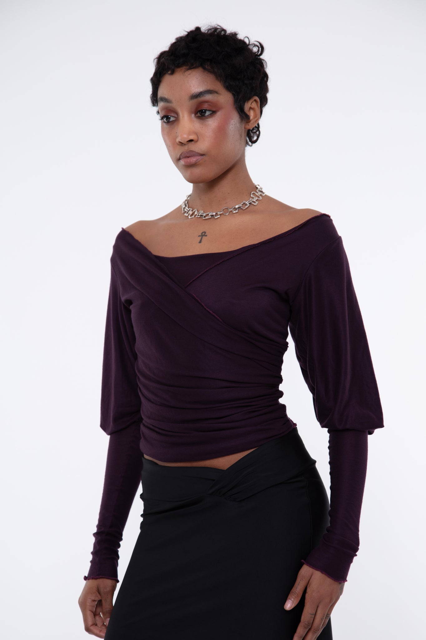 The Cleves Top - DARK BERRY (MADE TO ORDER)