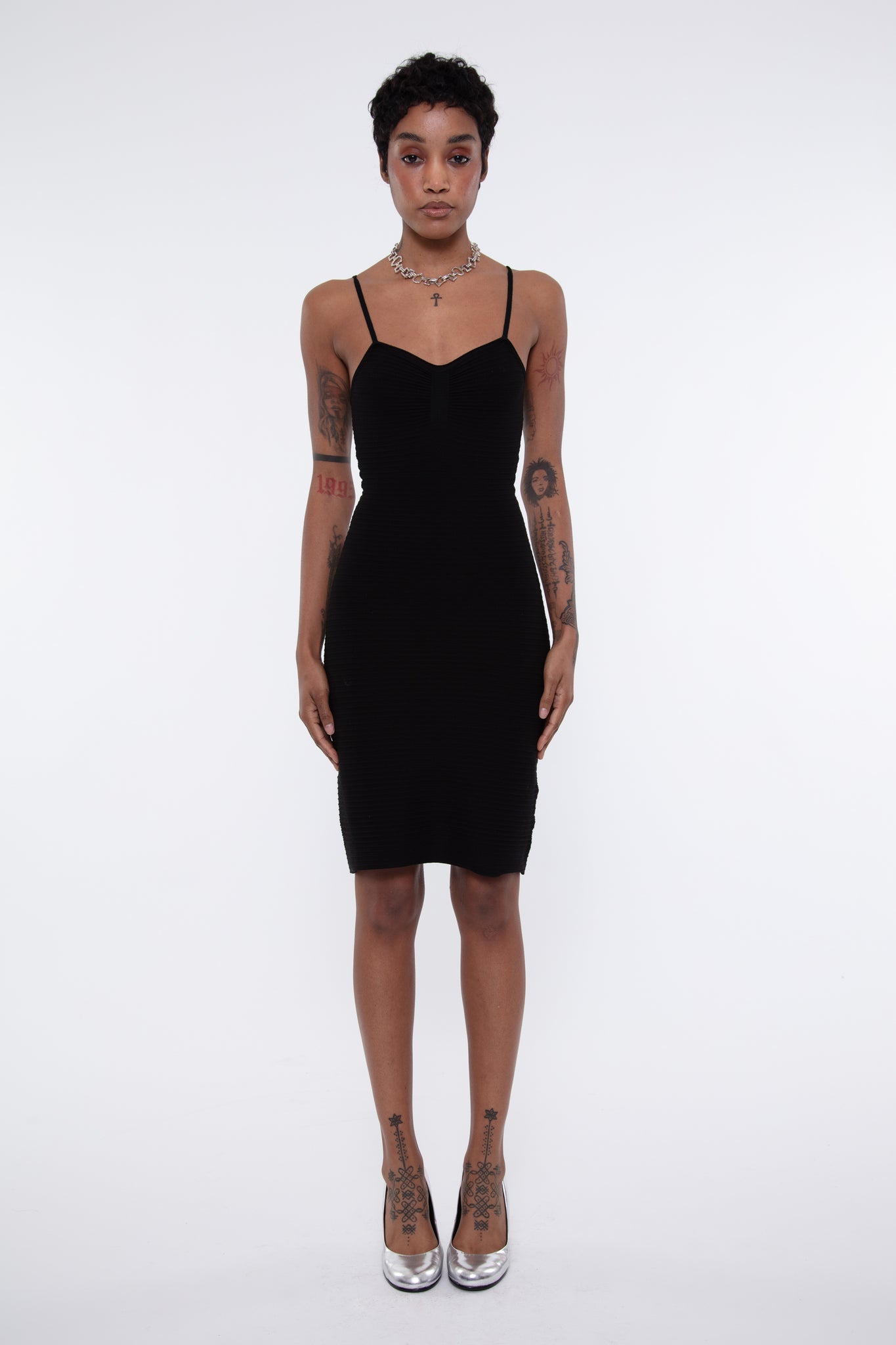 Above The Knee Snatch Dress - BLACK (PRE-ORDER)