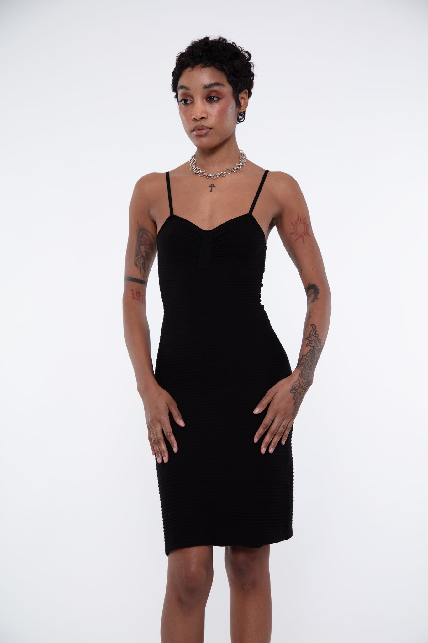 Above The Knee Snatch Dress - BLACK (PRE-ORDER)