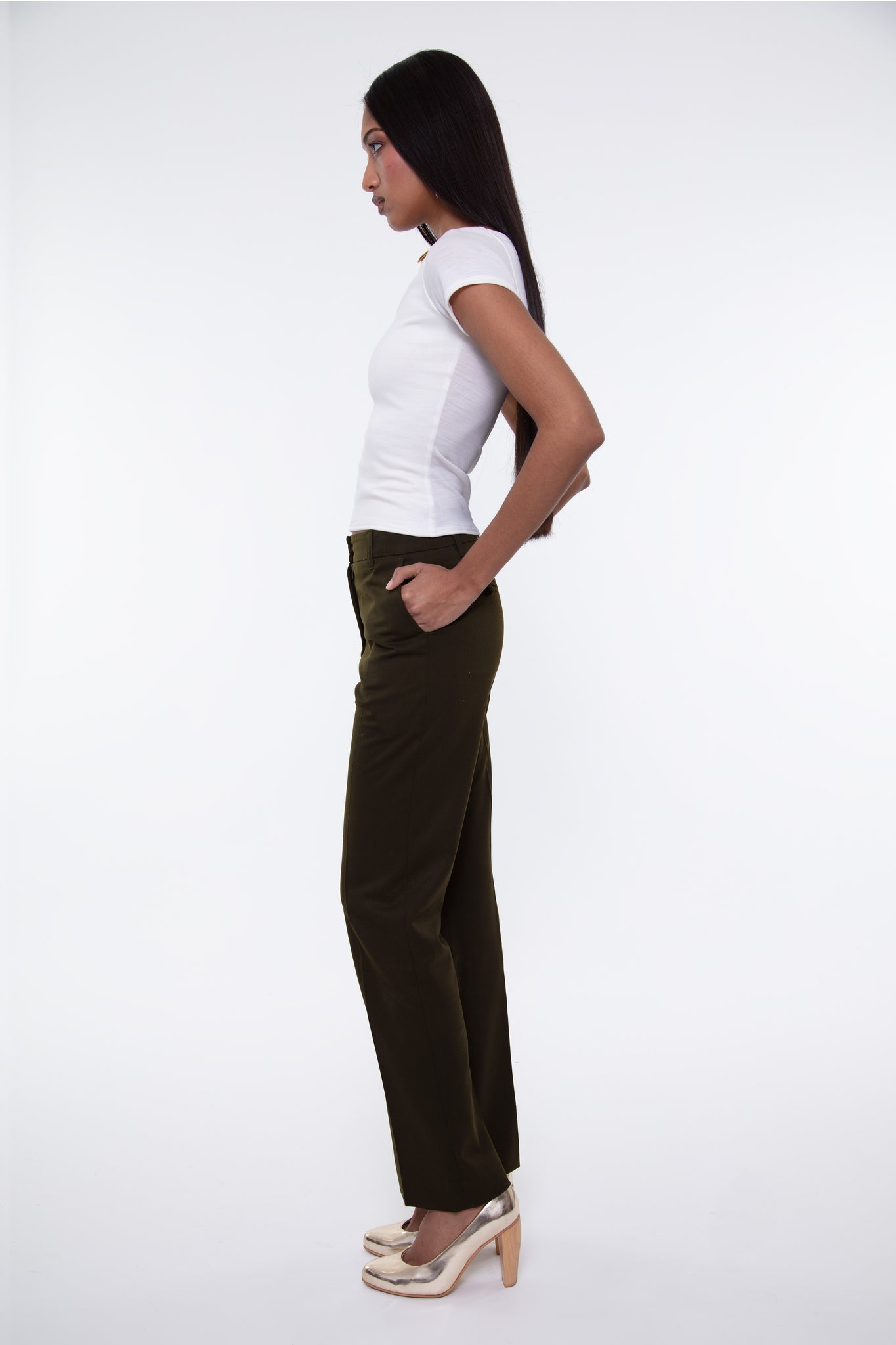 Lawsuit Trousers - OLIVE (MADE TO ORDER)