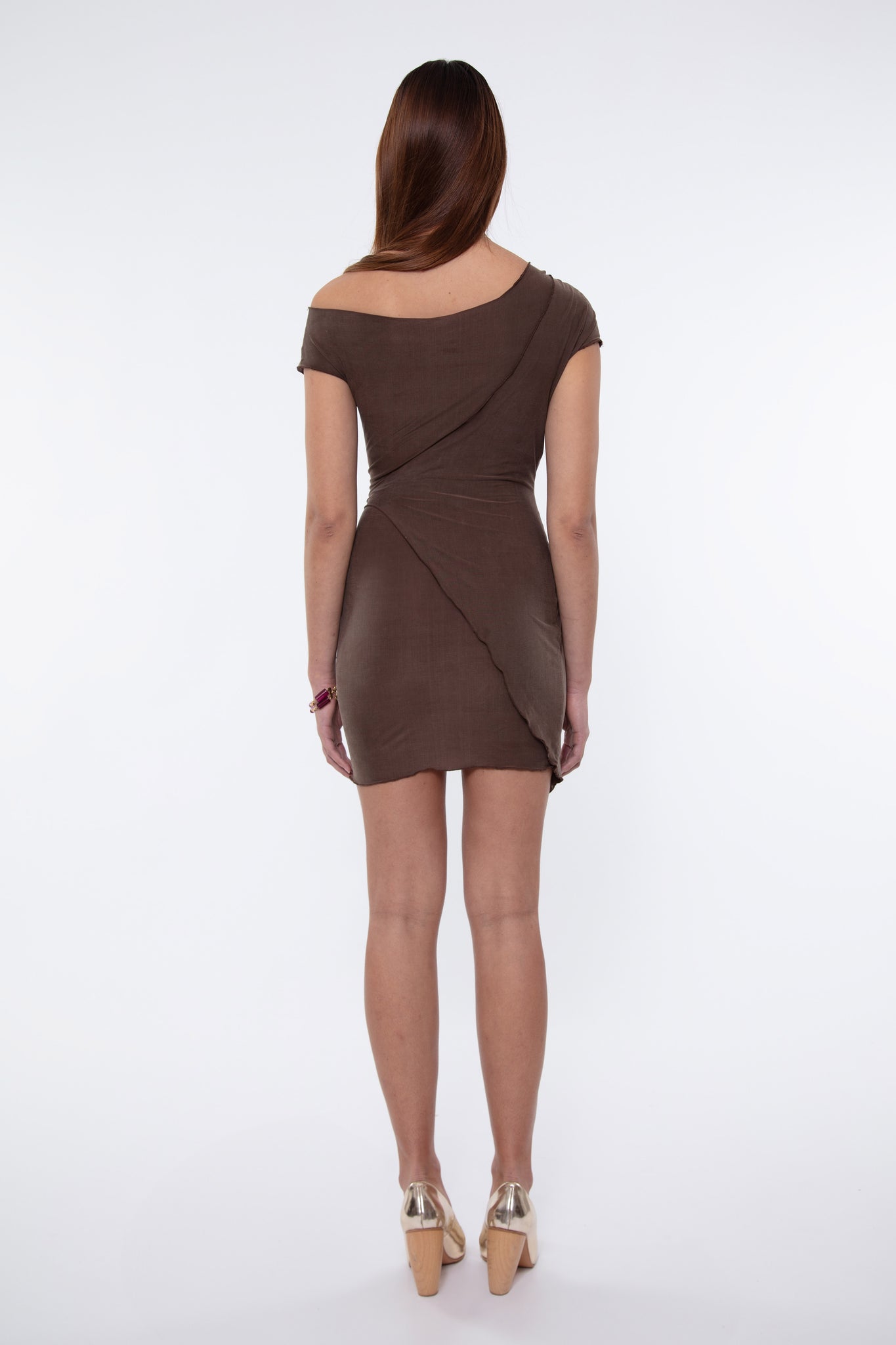 Wrapped Up Dress - TAUPE (MADE TO ORDER)